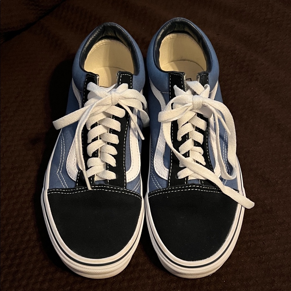Vans Men's Black and Blue Sneakers